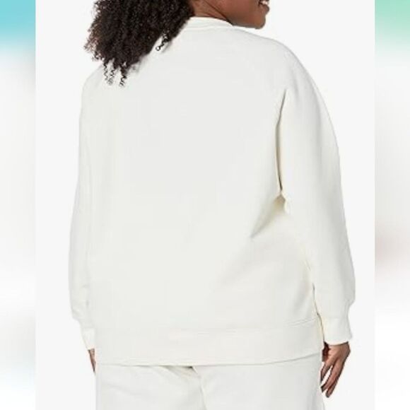 Amazon Essentials 6X Sweatshirt Women’s Plus Size Cream White NWT 6XL - Picture 2 of 5